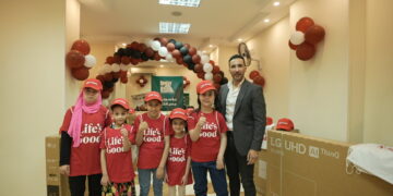 “إل جي” تتبرع ب 3 شاشات تلفزيون و 3 غسالات لدار ايتام جمعية الرحمة بالمنوفية