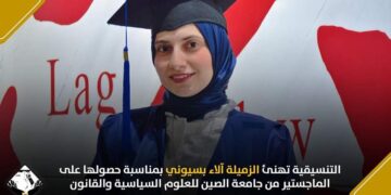 التنسيقية تهنئ آلاء بسيوني لحصولها على الماجستير من جامعة الصين