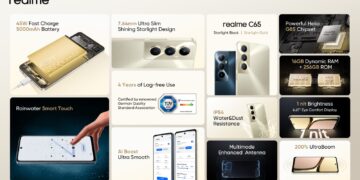 اطلاق realme C65 المصمم خصيصًا للشباب بتجربة متميزة وجودة عالية