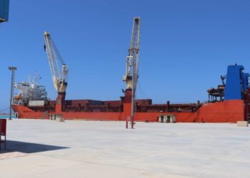 وصول مصيدة قلب المفاعل الخاصة بالوحدة النووية الثالثة على ميناء الضبعة التخصصي