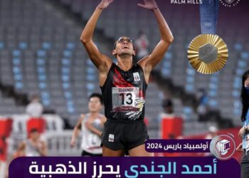 الجندي يحصد ميدالية ذهبية لمصر في أولمبياد باريس