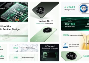 هاتف realme 12x 5G يتميز بأقوى شريحة 5G في فئته وبسعر تنافسي