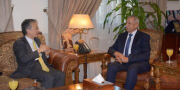 رئيس الأكاديمية العربية يستقبل سفير اليابان بالقاهرة