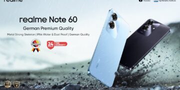 هاتف realme Note 60 يضع معيارًا جديدًا مع درع مقاوم وحماية من الماء بتصنيف IP64