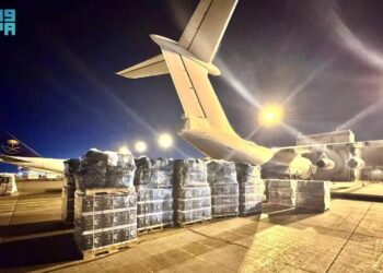 طائرة الإغاثة السعودية الثالثة تغادر إلى مطار دمشق
