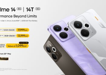 هواتف realme 14T و realme 14 5G الجديدة توفر أداءً استثنائيًا مع بطارية ضخمة