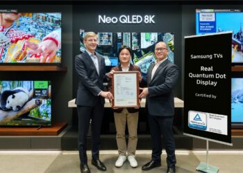 شاشات ‘QLED’ من سامسونج تحصل على شهادة ‘Real Quantum Dot Display ’