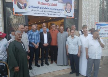 بلد الفريق عبد المنعم رياض تستقبل قيادات تيار الاستقلال في مظاهرة جماهيرية