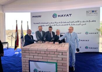 حياة إيجيبت تضع حجر أساس استثمار جديد بقيمة 44 مليون دولار في مقرها بالعين السخنة