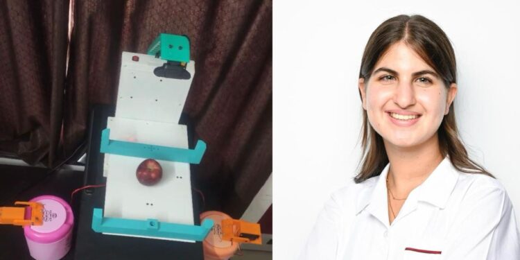 فتاه عربيه تبتكر جهاز يعمل بتقنيات الذكاء الاصطناعي لفرز النفايات تلقائياً