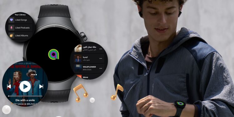 اطلاق تطبيق أنغامي على ساعات HarmonyOS 5 الذكية من هواوي لأفضل تجربة ترفيه أثناء التنقل