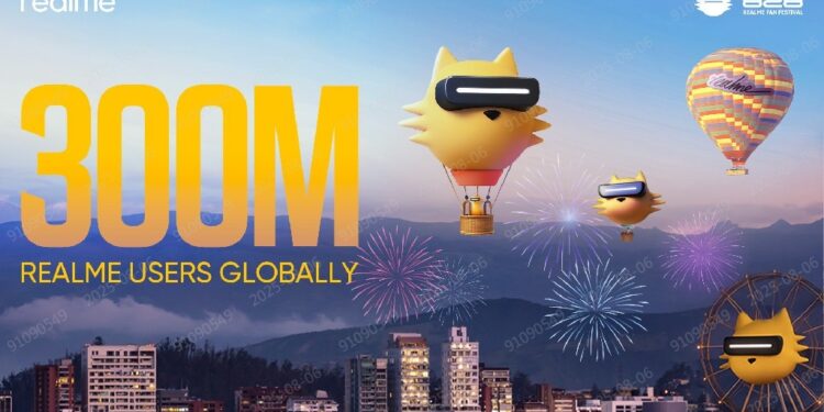 ريلمي تحتفل بإنجاز عالمي جديد..أكثر من 300 مليون مستخدم خلال 7 سنوات