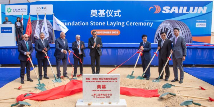 وضع حجر أساس مصنع سايلون الصينية لإطارات السيارات بالسخنة باستثمارات مليار دولار