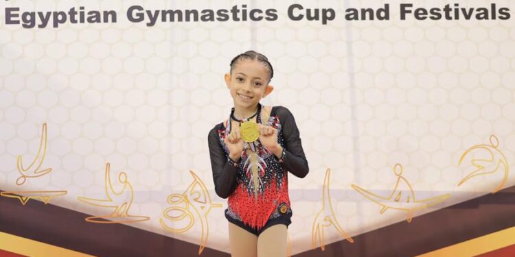 “تمني” تحصد ذهبية كأس مصر للجمباز تحت 10 سنوات