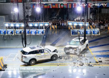 شيري TIGGO9 تتفوّق في اختبار التصادم عالي الصعوبة بزاوية 15 درجة