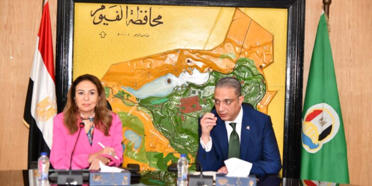 الأنصاري: بحث تنفيذ التطوير المؤسسي الرقمي لمحافظة الفيوم