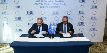 “التجاري الدولي” يوقع اتفاقية شراكة وتمويل مع باراديس للنسيج