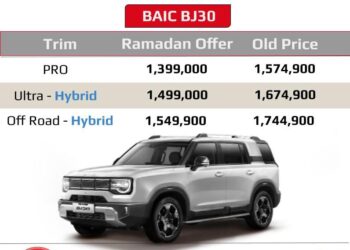 تخفيض على السيارة بايك BJ30 خلال شهر رمضان