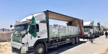 وصول قافلة مساعدات إنسانية جديدة من مركز سلمان للإغاثة إلى غزة