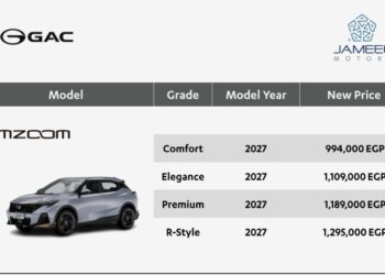 تعرف علي احدث قائمة أسعار GAC وتتضمن طراز GS4 MAX موديل 2027