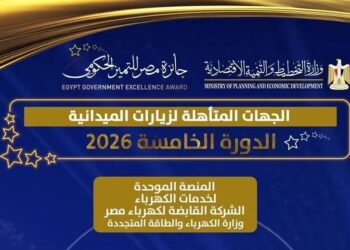 المنصة الموحدة لخدمات الكهرباء ضمن المتأهلين لجائزة مصر للتميز الحكومي 2026