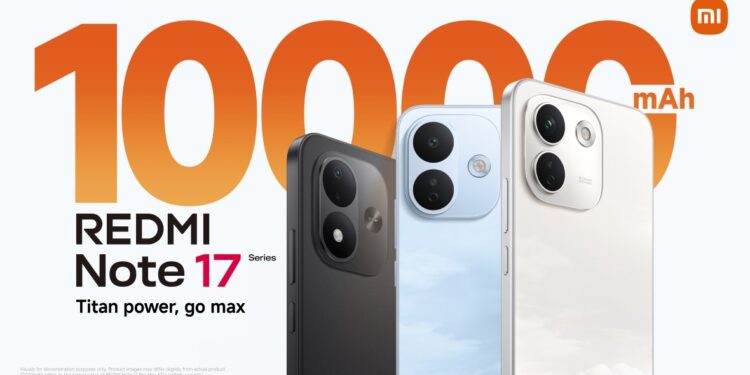 اطلاق سلسلة REDMI Note 17 Series في مصر ببطارية سعتها 10,000 مللي أمبير